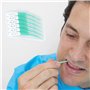 12 Pcs Brossettes Interdentaire avec Boîte en Plastique,Cure Dent Plastique Soft Silicone Brosse à Dents,Brossettes Interdentair