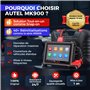 Autel MaxiCOM MK900 Valise Diagnostic Auto: 2025 Idem MK900BT, Mise à Jour de MX808S, MK808BT Pro, MK808Z Outil Analyse Bidirect