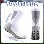 4 Paires Respirant Epaisse Chaussette Grip Rugby Football Anti-Ampoules Socquettes