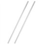 PUCSIQ Lot de 2 barres rondes droites en acier inoxydable - 10 mm x 400 mm - Arbre linéaire - Arbre de mouvement linéaire - Pour
