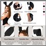 ZALHIN Kit de Déguisement de Lapin - 9 Pcs Accessoire de Déguisement de Lapin, Playboy Bunny Costume Bandeau Oreilles de Lapin C
