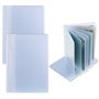 XZEIT Lot de 2 Pochettes de Protection Porte-Cartes Pochettes Transparentes pour Cartes de crédit Insert de Portefeuille en Plas