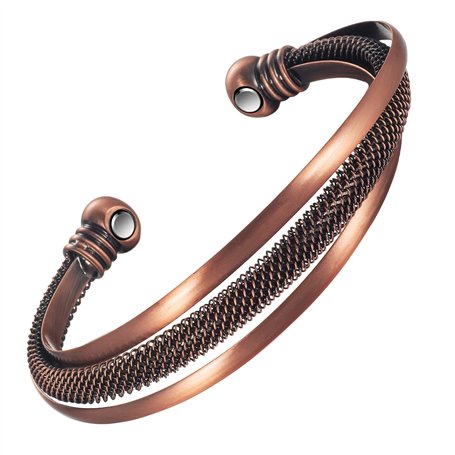 EnerMagiX Bracelets magnétiques en cuivre pour homme et femme