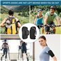CZAYEFNH Brassard de Sport, Fitness Brassard Sport Porte Monnaie Pochette Sac Téléphone Portable pour Smartphone Jusqu’à 6.2 Pou