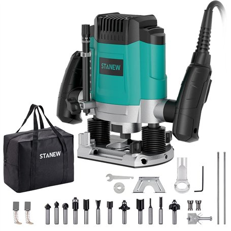 Défonceuse Verticale Electrique 1200 W 16000-30000 RPM STANEW