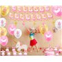 Ballet Anniversaire Party Accessoires Ballerine Party Décoration avec Ballet Happy Birthday Bannière Ballerine Spirals Gâteau Cu