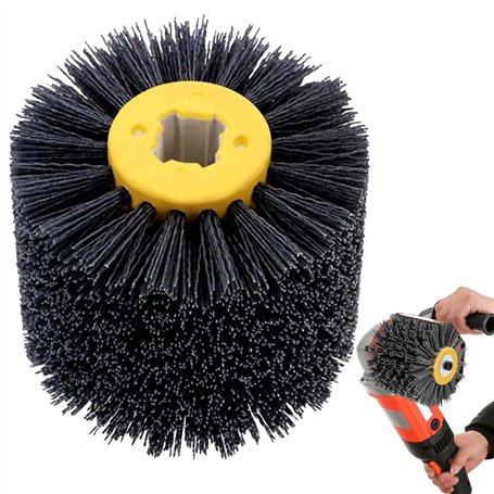 Brosses abrasives : grain 80 120 x 100 mm brosse en nylon