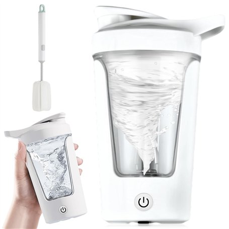 Shaker Électrique 450 ml : Mixeur Automatique de Protéines Rechargeable USB - Mélangeur Pour Shake Protéiné