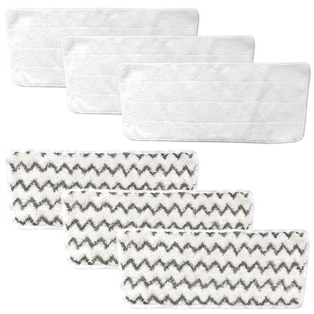 Lot de 6 housses de rechange en microfibre pour nettoyeur vapeur Vileda XXL