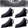 Leikurvo Lot de 4 cales de roue avec poignée - 180 x 90 x 110 mm - En plastique - Pour voiture
