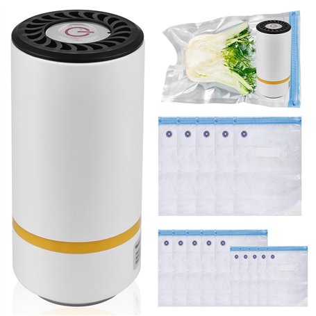 Machine à Emballer Sous Vide Avec 15 Sacs : Appareil de Mise Sous Vide pour Aliments