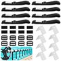 Aicharynic Lot de 8 bandes de fixation pour film solaire de piscine - Bandes de fixation et pinces - Enrouleur de piscine mobile