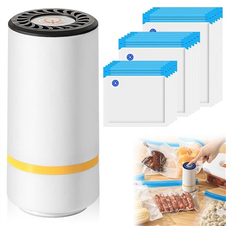 Machine à emballer sous vide avec 15 sacs sous vide