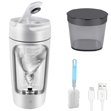 GOMETY Shaker électrique automatique de protéines – 650 ml