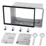 Cadre de montage universel pour radio de voiture 2DIN - Double cadre en métal - Support de montage fascia - Pour autoradio doubl