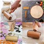 YUEMING Rouleau à Pâtisserie en Bois, Rolling Pin Rouleaux à Pâtisserie, Rouleaux à Pizza avec Manche Outils de Cuisson pour Piz