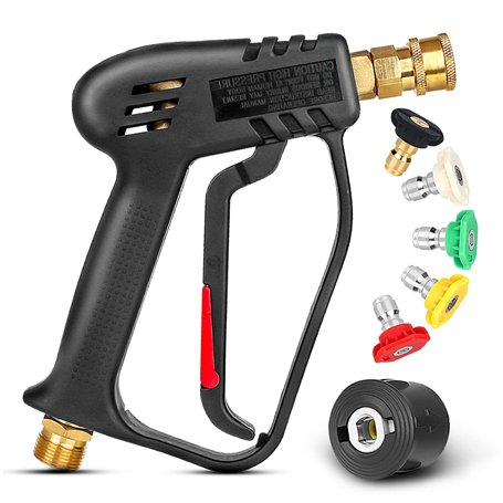 EAWONGEE 4000 PSI Pistolet de Nettoyeur Haute Pression avec 5 Buses de Pulvérisation Interchangeables