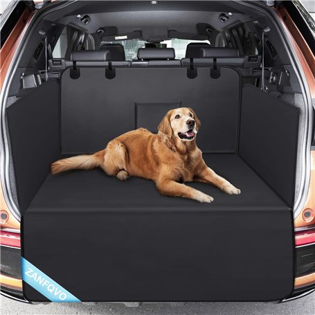 Zanfqvo Protection Coffre Voiture Chien avec Protection latérale - Imperméable Antidérapante Housse de Coffre pour Chien - Unive