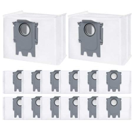 Lot de 14 sacs d'aspirateur pour Roborock S8+ S8 Pro Ultra S7 MaxV Ultra S7 Pro Ultra Q7+ Q7 Max+ T8 Q5+ G10S PRO Q7 Max+ Q8 Max