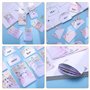 4 Blocs Notes Autocollantes Feuilles Notes Adhésives en Forme Animaux Ensemble de Notes Autocollantes Sticky Notes pour Bureau (
