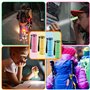 mizikuu 6 pcs Mini Lampe Torche Portable, Lampe de Poche Enfant Durable Usages Multiples Petite Lampe Poche étanche lanyard led 