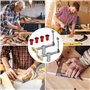 mizikuu 2 Pinces Pinces d'Établi, Outil Auxiliaire pour Table de Travail du Bois Étau de Positionnement avec 4 X Butées d'Établi