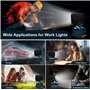 Lampe Led Rechargeable Pour Batterie Bosch 18V,80W Baladeuse Lampe 8000LM de Chantier Alimenté Par Pile, Projecteur avec Charge 