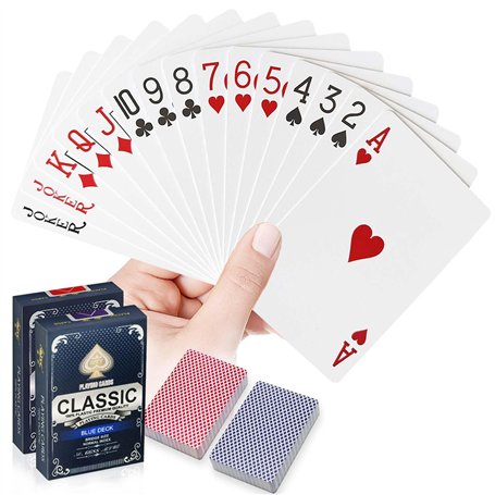 WUGAUWOR Carte Poker Plastique imperméables