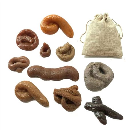 KALUROIL Faux Caca，Peluches RéAlistes Tabouins - 10pcs Jouets FéCals & Poisson D'Avril - Accessoires Farce - Cadeau Amusant Pour