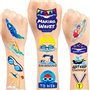Lot de 24 feuilles (144 pièces) de tatouages temporaires pour équipes de natation