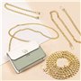 4 Pièces Chaîne de Sac à Main Set, Chaîne de Rechange en Métal, Chaîne de Remplacement, Chaine Sac Or avec Boucles pour Sac Band