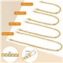 4 Pièces Chaîne de Sac à Main Set, Chaîne de Rechange en Métal, Chaîne de Remplacement, Chaine Sac Or avec Boucles pour Sac Band