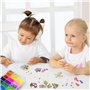 YESLUSY Perles à Repasser Set, Fusible Perles Bricolage Enfant, avec Plaques de Perles à Repasser et Accessoires, 24 Couleurs / 