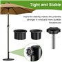 Udbrud 8 Pièces Anneaux de réduction pour Pied de Parasol Kit, Adaptateur de Pied de Parasol Umbrella Stand Parts, Balcon Suppor
