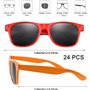 KAHEIGN 24 Pièces Lunettes de Soleil Néon pour Enfants, 12 Couleurs Lunettes de Soleil pour Enfants en Vrac Lunettes de Soleil d