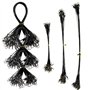 GIAK Bas de Ligne Acier en Acier Pêche Ligne Brochet 72 PCS Bas de Ligne Carnassier 3 Tailles de 15/20/25 cm Fil de Pêche avec S