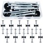 GIAK Lot de 10 Accessoires pour Trampoline pour Piquets de Trampolines Entretoises de Trampoline vis pour Fixation du Trampoline