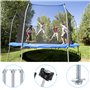 GIAK Lot de 10 Accessoires pour Trampoline pour Piquets de Trampolines Entretoises de Trampoline vis pour Fixation du Trampoline
