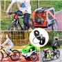 Attache Remorque Velo pour Enfant Attache-remorque Universelle pour Vélo 2 Pcs Support Attache Attelage Remorque Accessoire Velo