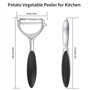 2 PCS Éplucheur Pivotant Acier Inoxydable Éplucheur en Forme de Y avec Poignée Ergonomique An