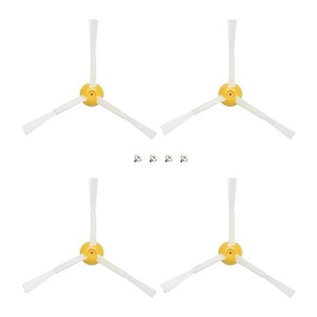 Lamkrtlp Pack de 4 Brosse latérale pour irobot Roomba Série 500 600 700