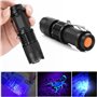 ILantule Lampe de Poche UV,Le Lampe Torche UV LED,Lampe de Poche Ultraviolet 395nm LED Lumière Noire Torche,pour Chien/Chat Déte