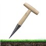 LUMOOM Outils de plantation de bulbes en bois - Avec calibrage et poignée en bois - Outils de jardinage traditionnels - Distribu