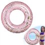 LUMOOM Bouée de natation gonflable avec paillettes - En PVC transparent - Pour adultes - Piscine