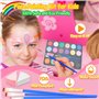 Chennyfun Palette de Maquillage Enfants Kit Licornes de Peinture pour Le Visage-16 Grandes Peintures, Peinture pour Le Visage et