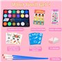 Chennyfun Palette de Maquillage Enfants Kit Licornes de Peinture pour Le Visage-16 Grandes Peintures, Peinture pour Le Visage et