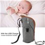 Zerodis Chauffe-Lait Maternel Electrique Sac Housse Chauffe-Lait Portable Chauffe Biberon de Voyage USB pour Repas de Bébé