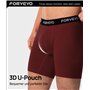 FORVEVO Lot de 6 sous-vêtements Longs pour Hommes Coton,Respirant Boxers pour Hommes,sous-vêtements Souples et élastiques(Multic