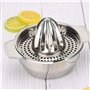 Presse Agrumes Manuel Citron Professionnel Inox Chaux Orange Juicer Couvercle en Acier Inoxydable Rotation Presse-Agrumes Tasse