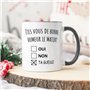 Fatbaby Mug Bonne Humeur ta Gueule - Cadeau Collègue Retraite - Idée Cadeau Original, Humour Femme - Tasse Couple Saint Valentin